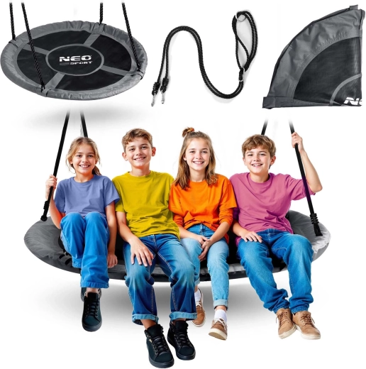 Gugalni krog štorkljino gnezdo NEO-SPORT Swingo 120 cm