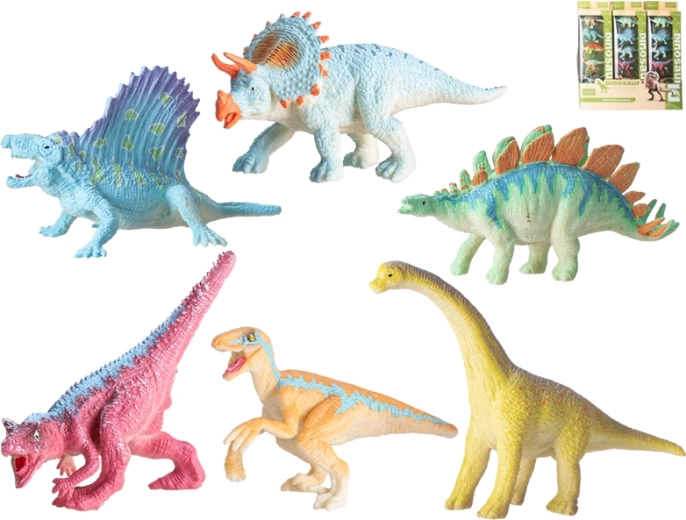 Komplet plastičnih dinozavrov 6 kos (9–12 cm)