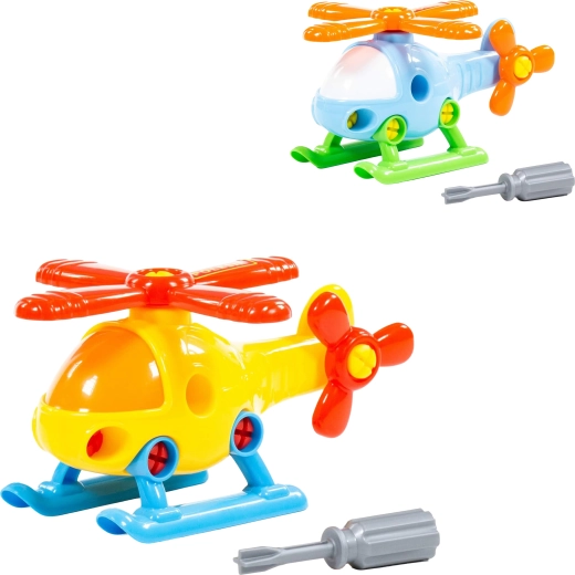 Otroški razstavljiv helikopter z izvijačem – 1 kos