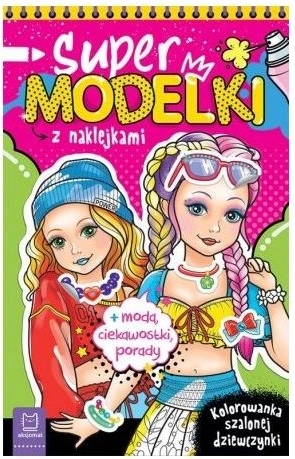 Supermodelke – modne pobarvanke z bleščečimi nalepkami