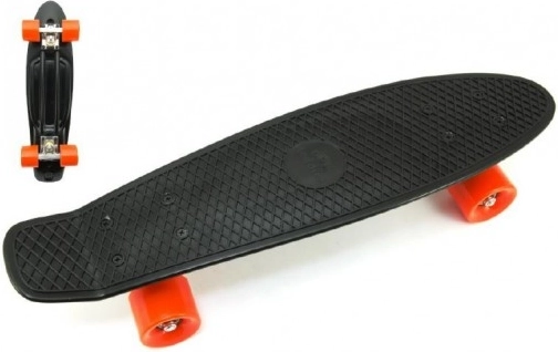 Pennyboard 60 cm s kovinskimi osmi in nosilnostjo 90 kg – črna