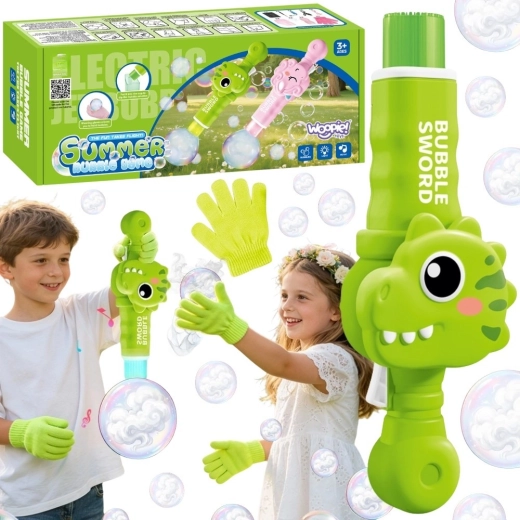 Woopie dinozaver pihalnik z dimnimi mehurčki, polnilni