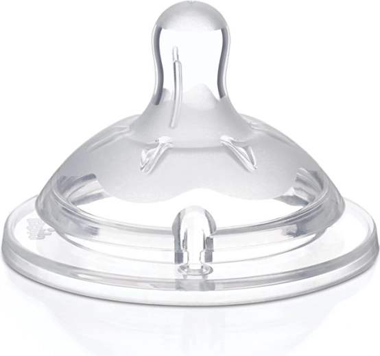 Chicco cuclja Natural Feeling, silikon, nastavljiv pretok, 4m+, 2 kos