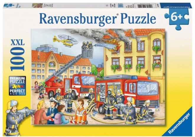Ravensburger sestavljanka gasilci, 100 kosov