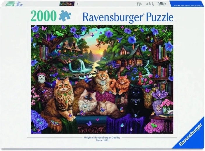 Ravensburger sestavljanka Mačja koča 2000 kosov