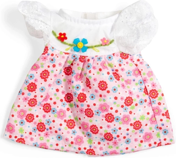 Bigjigs Toys rožnata obleka s čipkastimi rokavi za punčko 28 cm