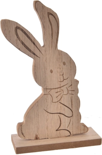 Leseni zajček bež 18 cm