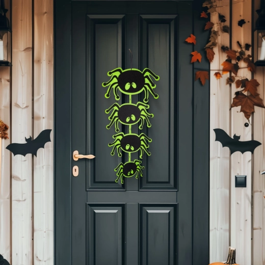 Viseči halloweenski okrasek v obliki pajka iz filca