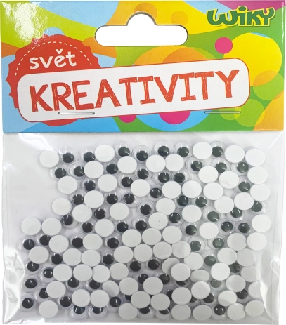 Majhne premične oči za dekoracijo 7 mm