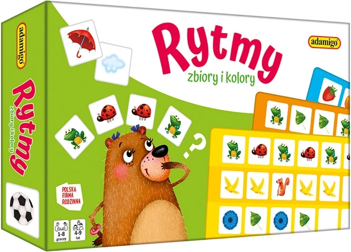 Izobraževalna igra ritmi, zbirke in barve