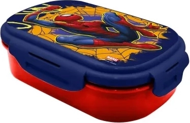 Malični box Spider-Man z žlico-viličko 21 × 14 × 6 cm
