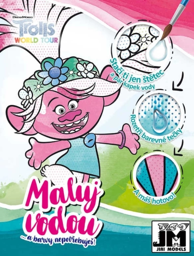 Jiri Models pobarvaj z vodo Trolli 2 pobarvanka - 1 kos
