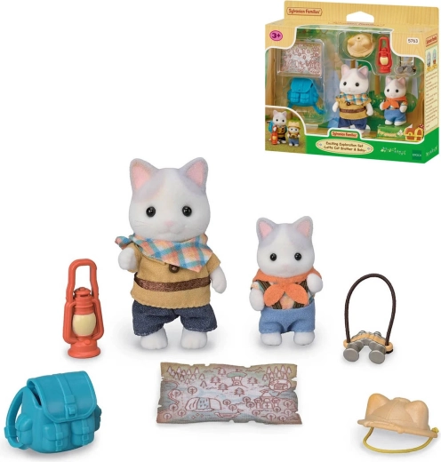 Sylvanian Families Latte Cat Explorer Set - 2 pcs