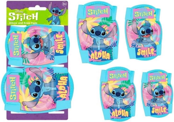 Komplet ščitnikov za kolena in komolce Lilo in Stitch (Stitch) – 4 kosi