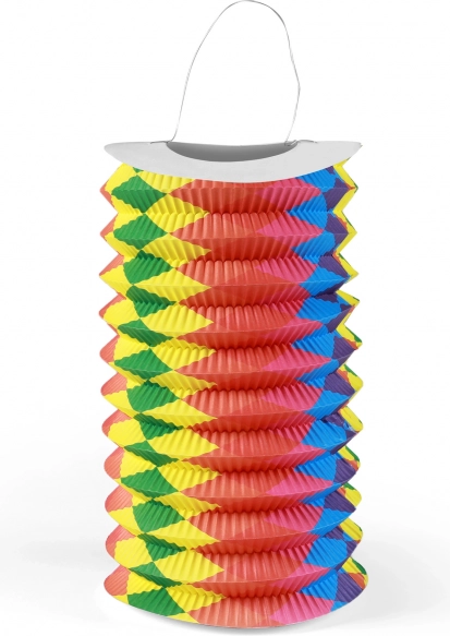 Mavrični papirnati lampijon 15 cm