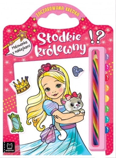 pobarvanke z nalepkami – sladke princese