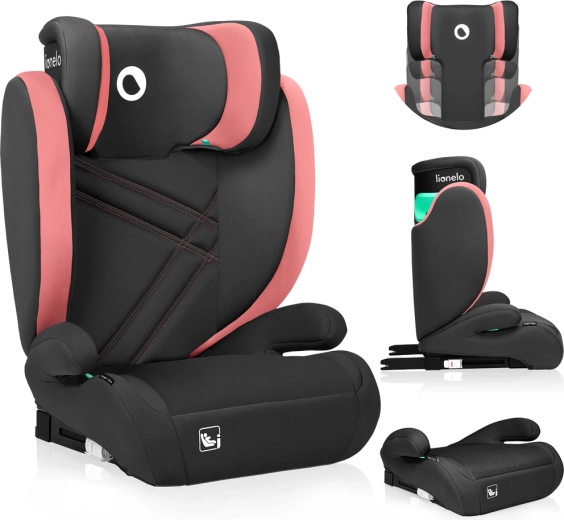 Avtosedež Lionelo Hugo i-Size 100–150 cm pink baby
