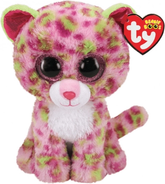 Plišasta igrača TY Beanie Boos rožnati leopard Lainey
