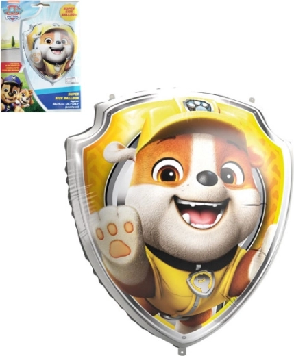 Folijski balon PAW PATROL ščit Rubble 68 × 75 cm