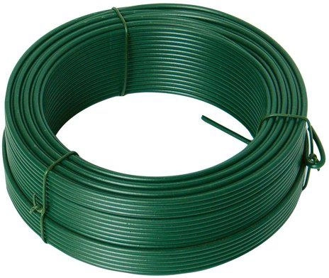 Napenjalna žica PVC 3,4 mm, 26 m, zelena RAL 6005