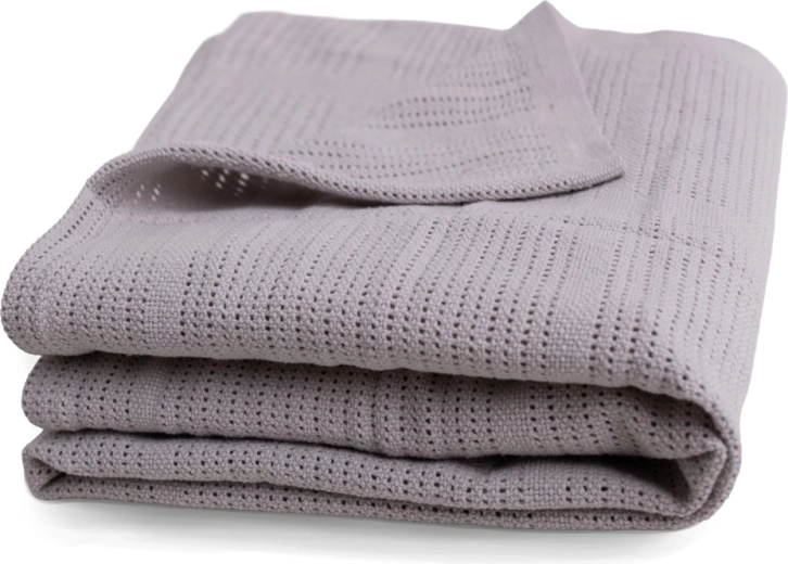 Babymatex cotton knitted blanket Sisi grey 75 × 100 cm