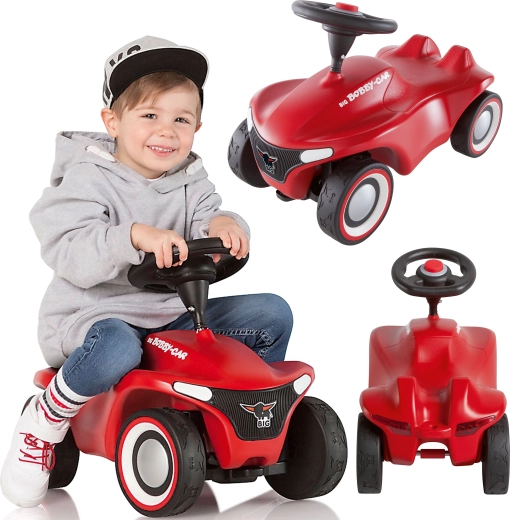 Otroški poganjalec BIG Bobby Car Neo rdeč