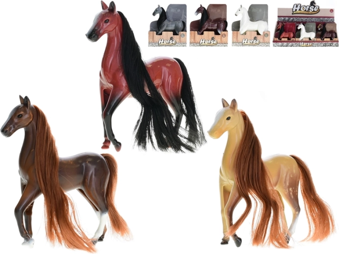 Plastični stoječi konj 12 cm