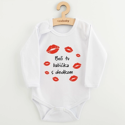 Children’s printed bodysuit New Baby “Grandma and Grandpa were here”