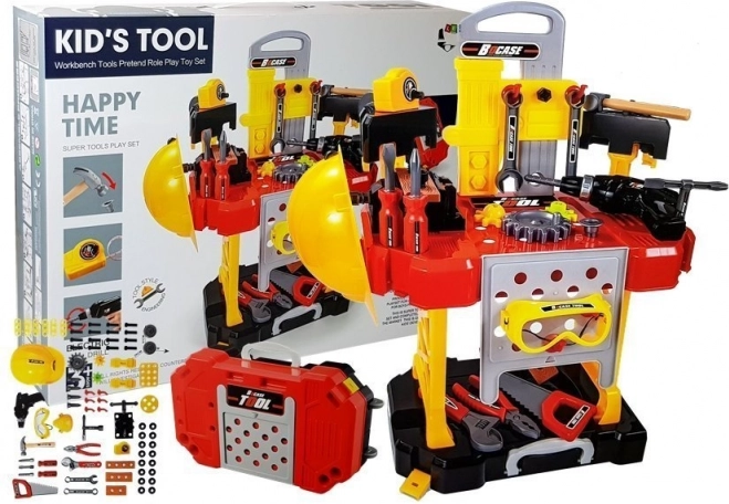 Otroška delavnica 3v1 z orodjem in kovčkom