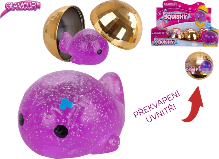 Glamour bleščeča krogla s presenečenjem – raztegljiva antistresna živalica
