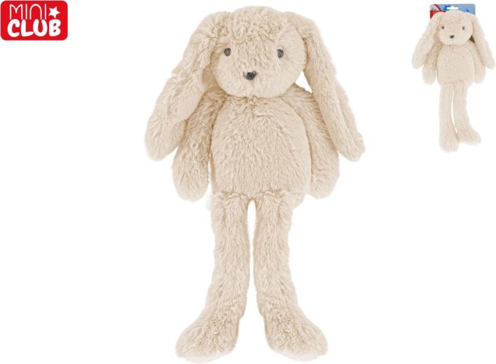 Mini Club bež plišasti zajček z dolgimi nogami 37 cm