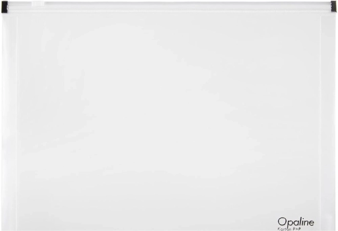 Prozorna kuverta z zadrgo A5 Opaline