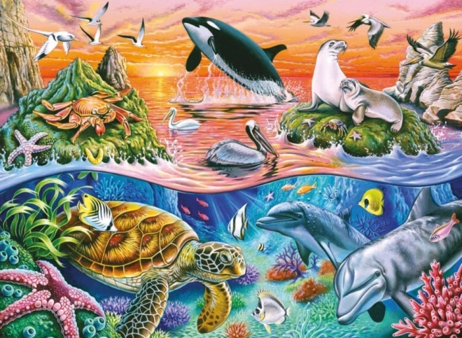 Puzzle Čudoviti ocean XXL od Ravensburger 100 kosov