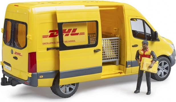 Bruder dostavno vozilo Mercedes-Benz Sprinter DHL z voznikom in dodatki