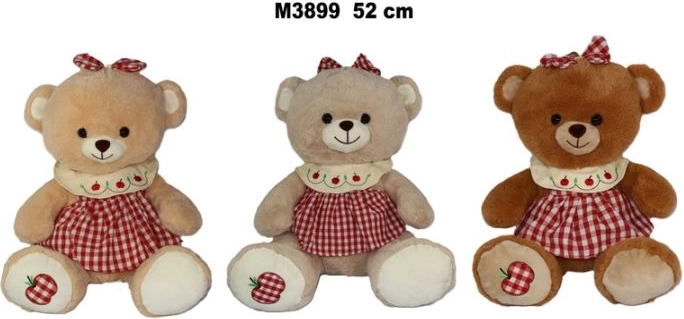 Plišasti medved v obleki, 52 cm – 1 kos