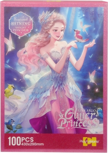 Otroške bleščeče sestavljanke 100 kosov