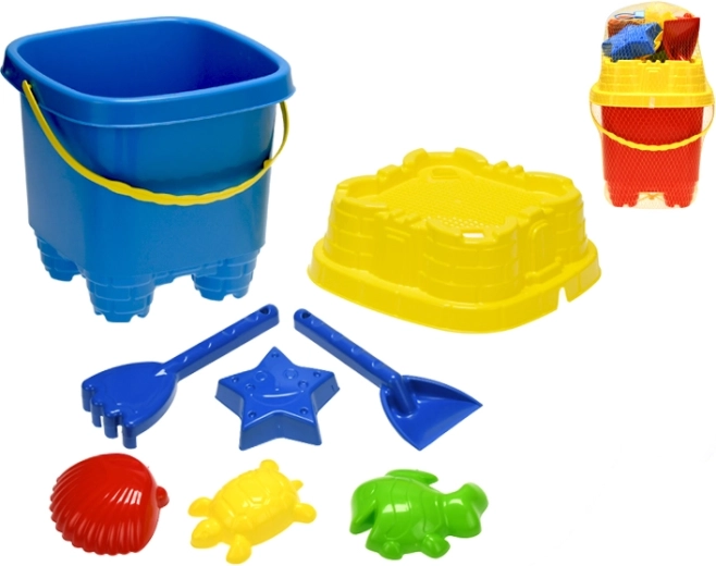 Komplet za pesek z modelčki 20 cm (4 kosi) za otroke od 10 mesecev