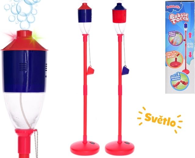 Stojalo za milne mehurčke v obliki bakle 132 cm