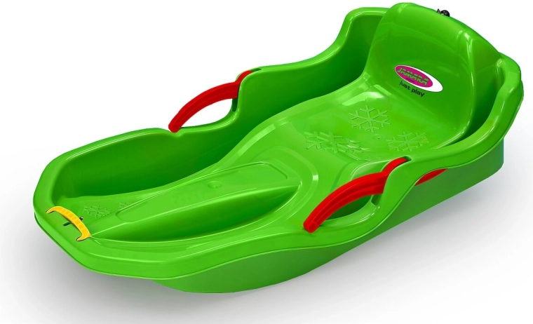 Bob Snow Play Comfort 80 cm zelen z ročnimi zavorami