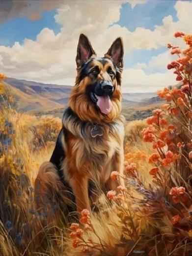 Norimpex slikanje po številkah Pastir v gorah 40 × 50 cm