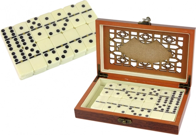 Logični domino iz lesa, paket 28 kosov