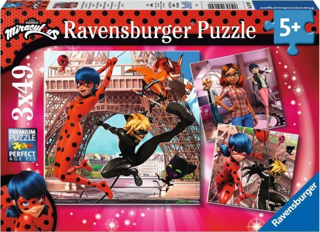 Otroški puzzle RAVENSBURGER MIRACULOUS 3×49 koščkov