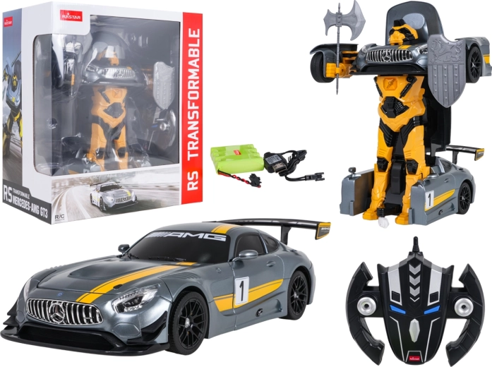 Avto in robot na daljinsko upravljanje 2 v 1 Mercedes-AMG GT3 RASTAR
