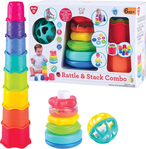 PlayGo set of rattles and stacking rings