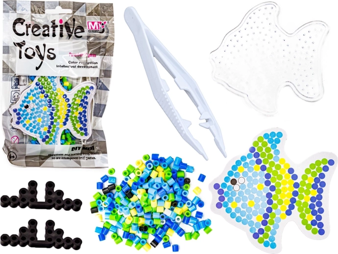 Likalne perlice – mini set s šablono ribice