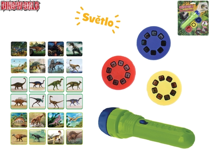 Projektorska svetilka Dinoworld z dinozavri, 24 slik