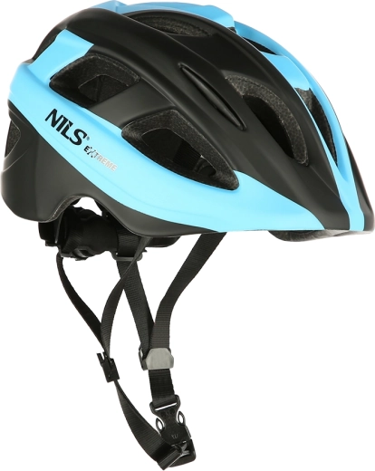 Kolesarska čelada NILS Extreme MTV35J modra – S (48–53 cm)