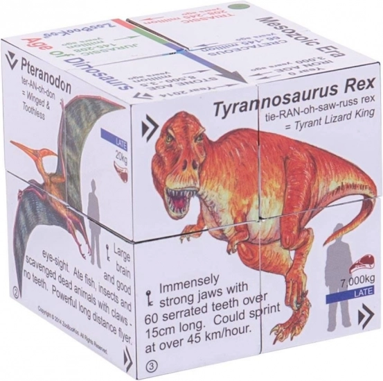 Izobraževalna kocka Zoobookoo Dinozavri