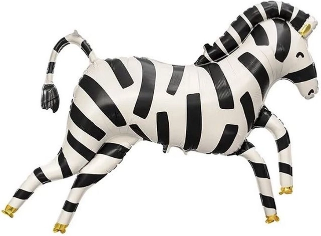 Folijski balon zebra 115 × 85 cm (mix)