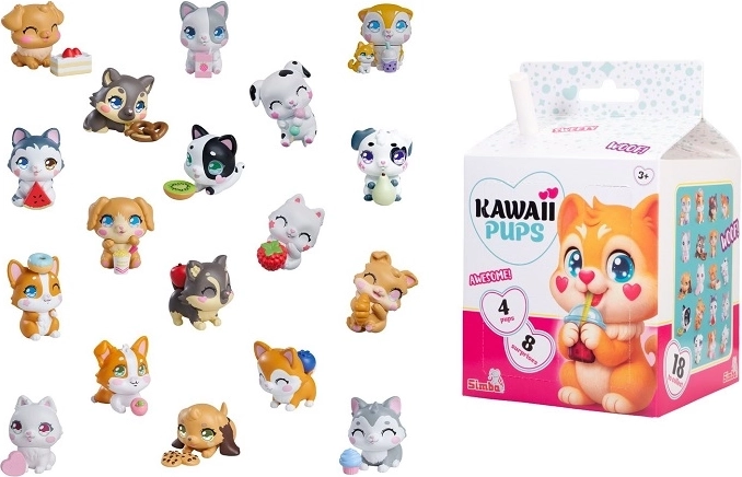SMBA kawaii kužki – set 4 kos